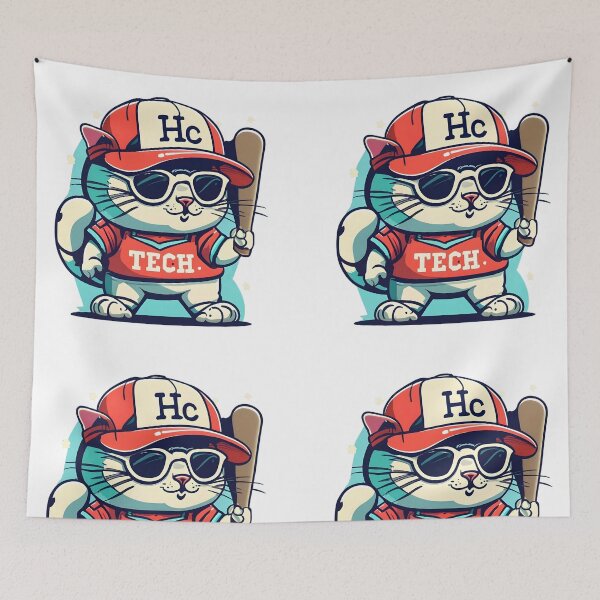 Item preview, techno baseball designed and sold by SabyDigitalArt.