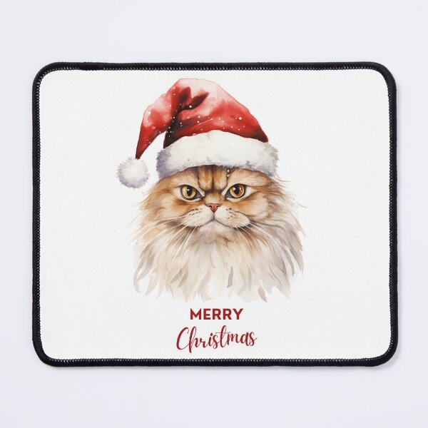Item preview, Merry Christmas Persian Cat designed and sold by ChillaStudio.