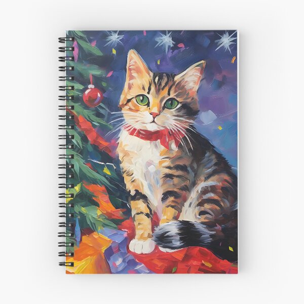 Item preview, Cat near Christmas tree designed and sold by ChillaStudio.