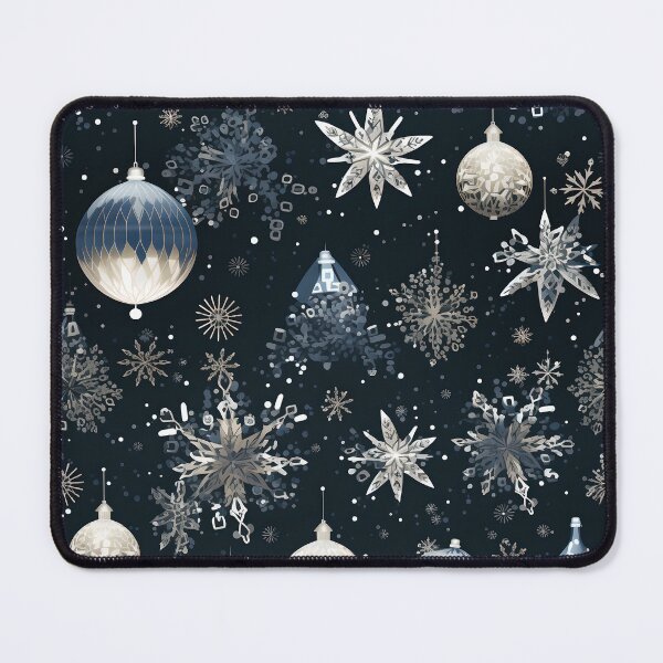 Artikelvorschau, Blaue und silberne Weihnachtsverpackung entworfen und verkauft von LuminousMindab.