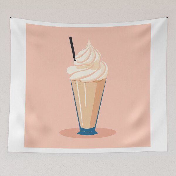 Item preview, Delicious milkshake with whipped cream designed and sold by fotofeast.