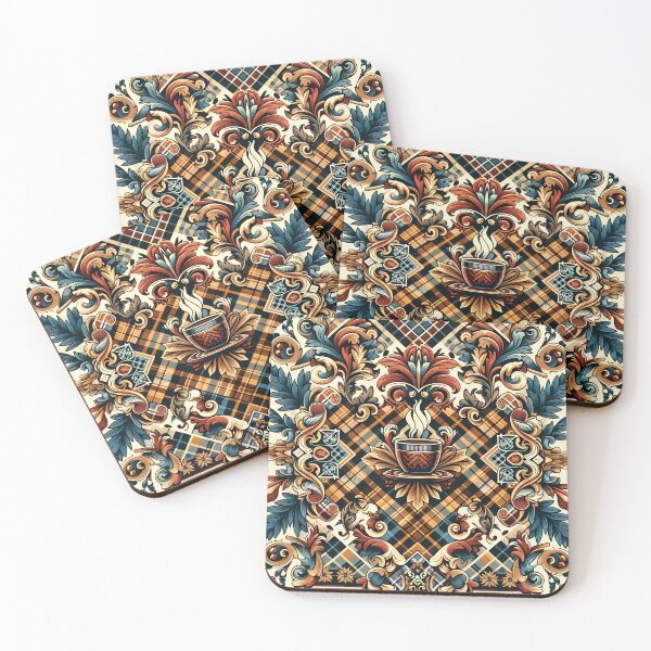 Item preview, Coffee Lover's Plaid Pattern designed and sold by NeatSplash.