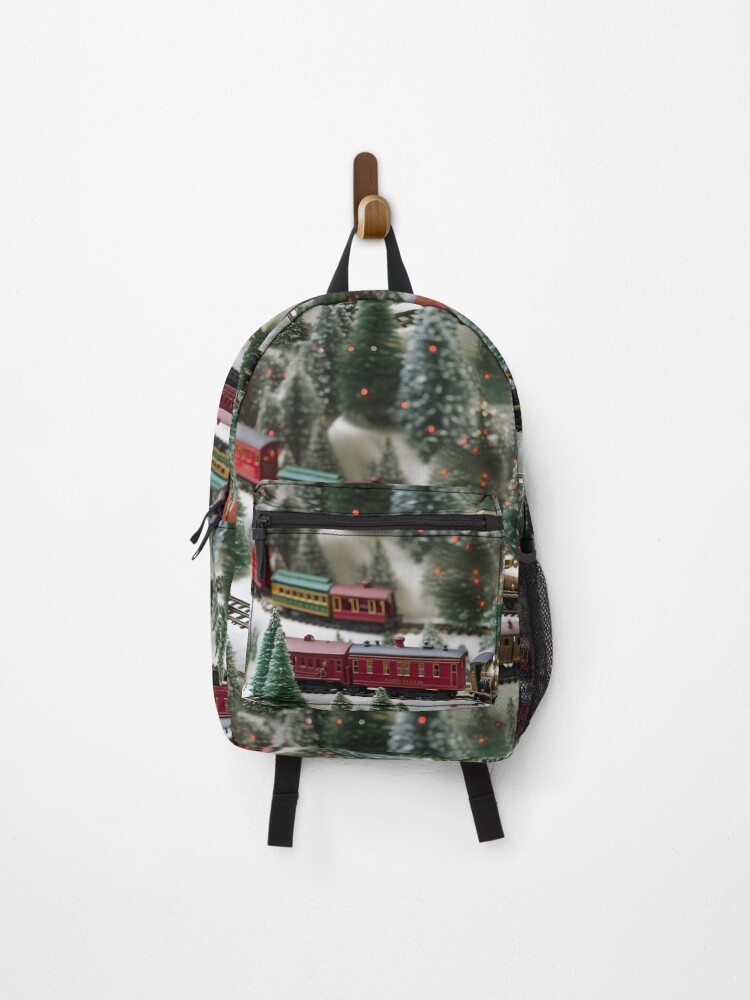 Thumbnail 1 of 3, Backpack, Christmas Decor 1 Model Trains designed and sold by DigitalPatternx.