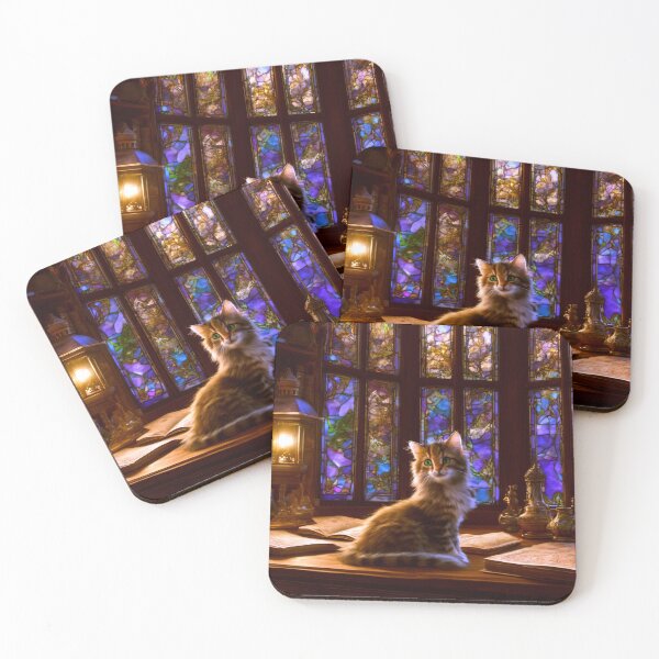 Item preview, A Curious Kitten Loves Maps designed and sold by Lava Tigers Art.