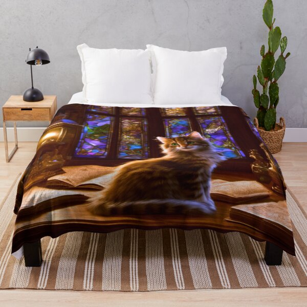 Item preview, A Curious Kitten Loves Maps designed and sold by Lava Tigers Art.