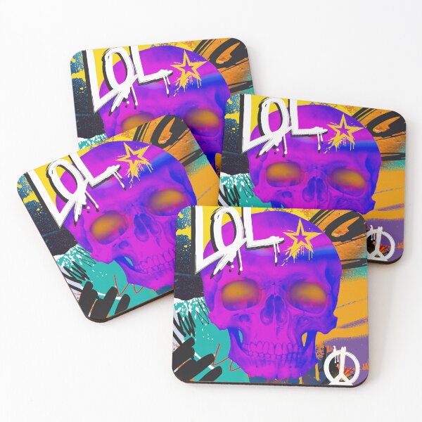 Item preview, LOL, Skull Graffiti designed and sold by birdyness.