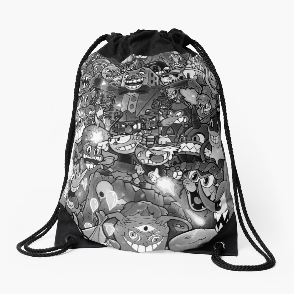 Cuphead Devil & Dice Grey Backpack Sports & Fitness Sports & Outdoors ...