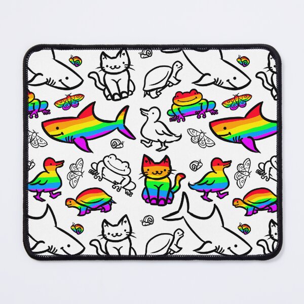 Item preview, Happy Rainbow Animal Doodles designed and sold by iriskart.