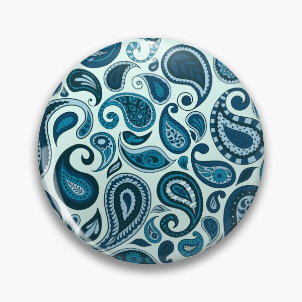 Item preview, Blue Hues Paisley Surface Design: T-Shirts, Dresses, Home Décor and More | 6 Colour Options Available designed and sold by SemDesigns1.