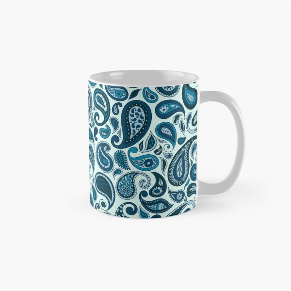 Item preview, Blue Hues Paisley Surface Design: T-Shirts, Dresses, Home Décor and More | 6 Colour Options Available designed and sold by SemDesigns1.