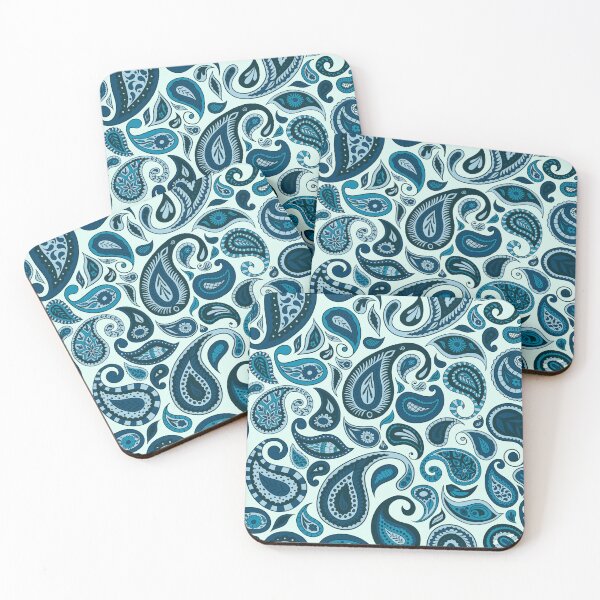 Item preview, Blue Hues Paisley Surface Design: T-Shirts, Dresses, Home Décor and More | 6 Colour Options Available designed and sold by SemDesigns1.