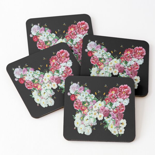 Item preview, A Flowers in the Shape of a Butterfly and Bees Feed On Its Nectar. designed and sold by momoworlddesign.