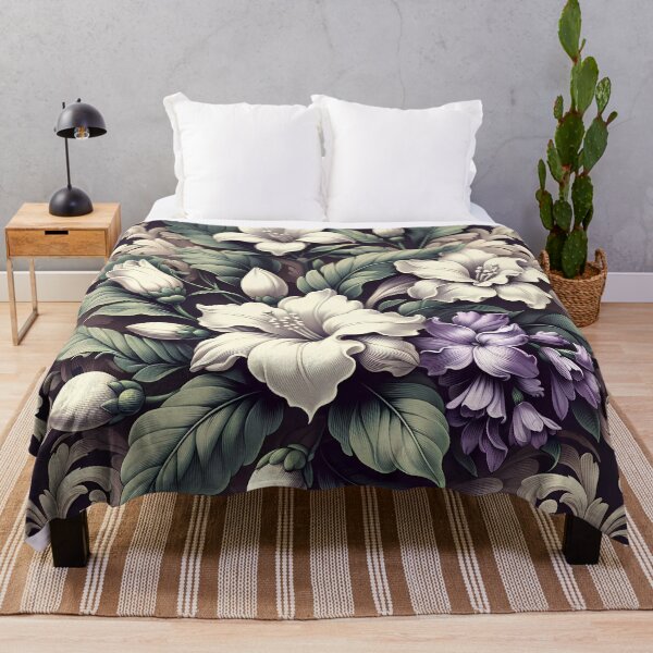 Item preview, Gardenias and Jacaranda Blooms designed and sold by NeatSplash.