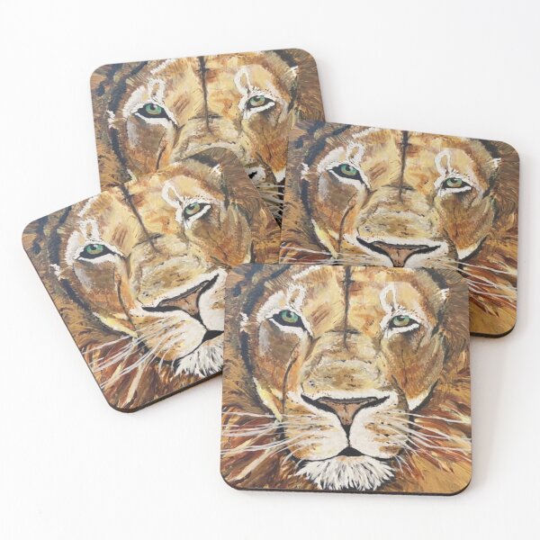 Item preview, Acrylic painting of a lion designed and sold by AngelArtStudios.
