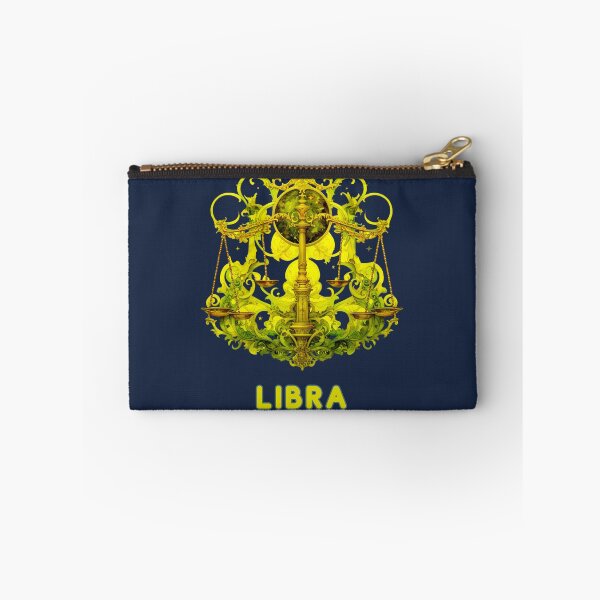 Item preview, Vibrant Libra Zodiac- Horescope/SunSign Theme  on  navy blue background designed and sold by CosmicNook1.