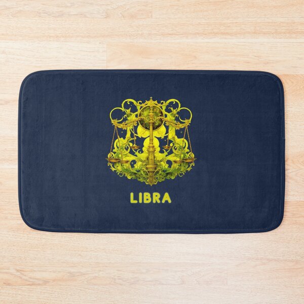 Item preview, Vibrant Libra Zodiac- Horescope/SunSign Theme  on  navy blue background designed and sold by CosmicNook1.