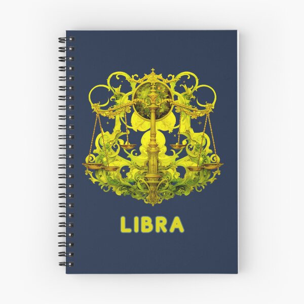 Item preview, Vibrant Libra Zodiac- Horescope/SunSign Theme  on  navy blue background designed and sold by CosmicNook1.