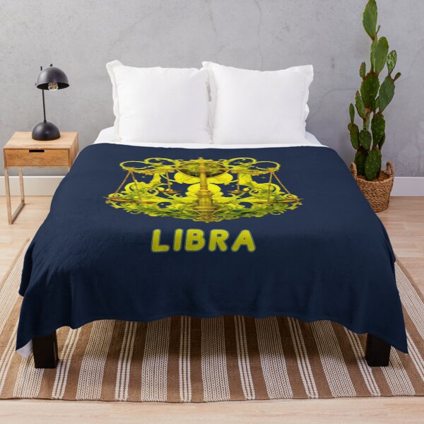 Item preview, Vibrant Libra Zodiac- Horescope/SunSign Theme  on  navy blue background designed and sold by CosmicNook1.