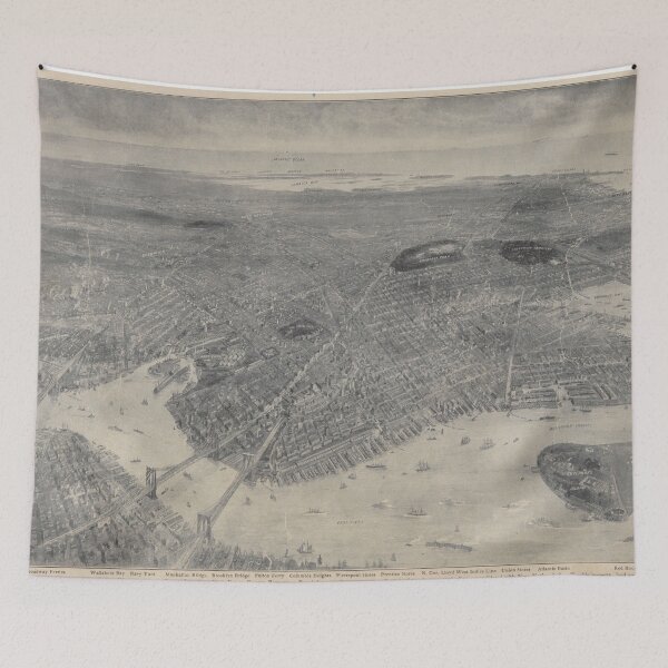 Item preview, Vintage Pictorial Map of Brooklyn NY (1905) designed and sold by BravuraMedia.