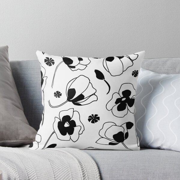 Item preview, Poppies Black And White  designed and sold by mariamsol.