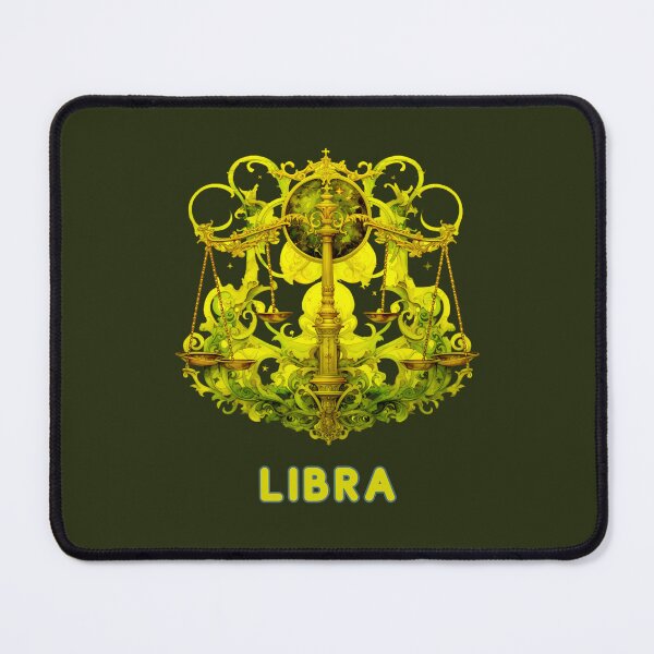 Item preview, Libra Zodiac- Horescope/SunSign Theme  on  khaki blueback ground designed and sold by CosmicNook1.