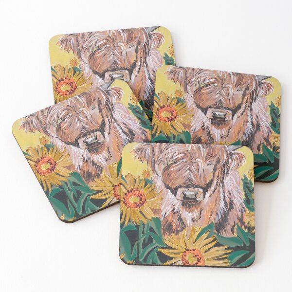 Item preview, Cow in a field of sunflowers  designed and sold by AngelArtStudios.