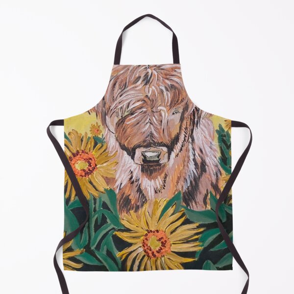 Item preview, Cow in a field of sunflowers designed and sold by AngelArtStudios.
