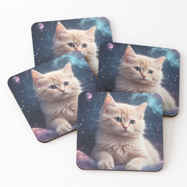 Item preview, Nebula Purrfection: Cosmic Kittens Among Glowing Galaxies - Redbubble Tranquility designed and sold by HanryangChoi.