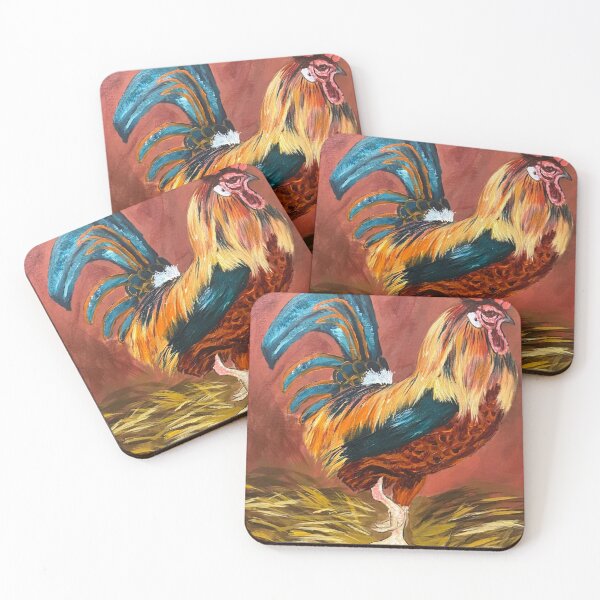 Item preview, Rooster painting  designed and sold by AngelArtStudios.
