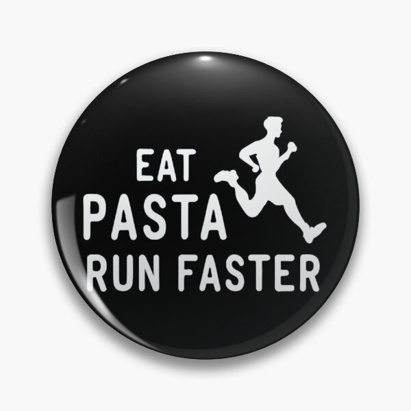 Item preview,  eat pasta run fasta  running quote designed and sold by unicornunicorn.