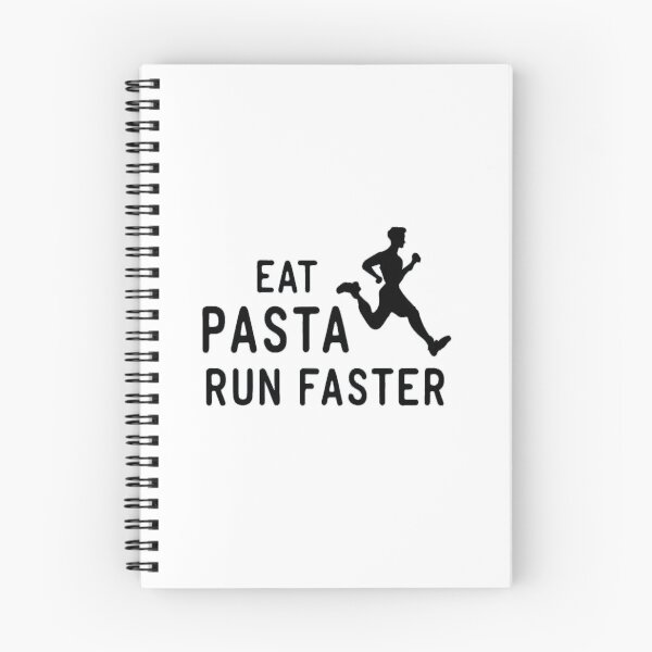Item preview,  eat pasta run fasta  running quote designed and sold by unicornunicorn.