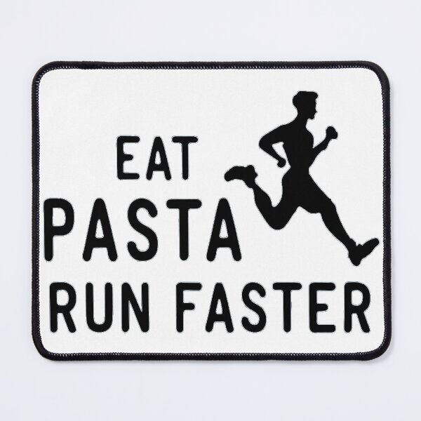 Item preview,  eat pasta run fasta  running quote designed and sold by unicornunicorn.