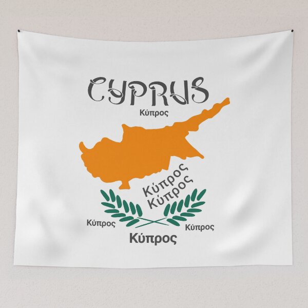Item preview, Cyprus - Cyprus - flags map designed and sold by vibeno1.