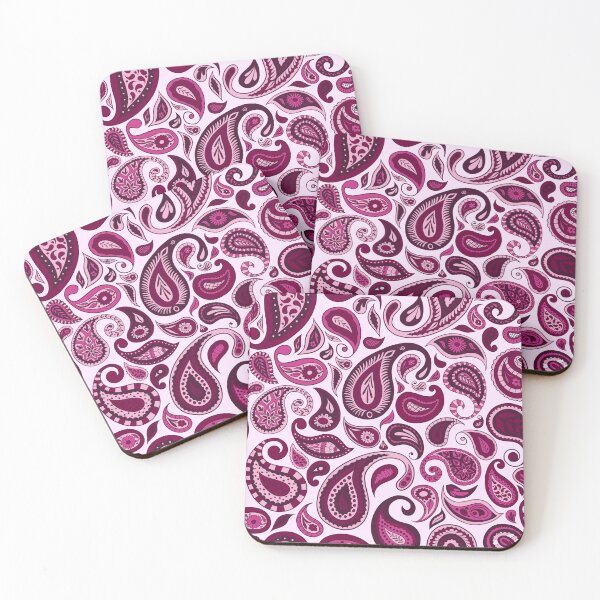 Item preview, Pink Hues Paisley Surface Design: T-Shirts, Dresses, Home Décor and More | 6 Colour Options Available designed and sold by SemDesigns1.