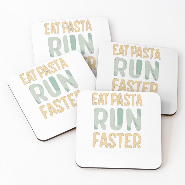 Item preview,  eat pasta run fasta  running quote designed and sold by unicornunicorn.