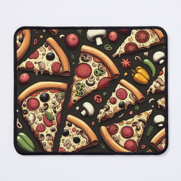 Item preview, Pizza Slices Pattern designed and sold by ArtFactoryAI.
