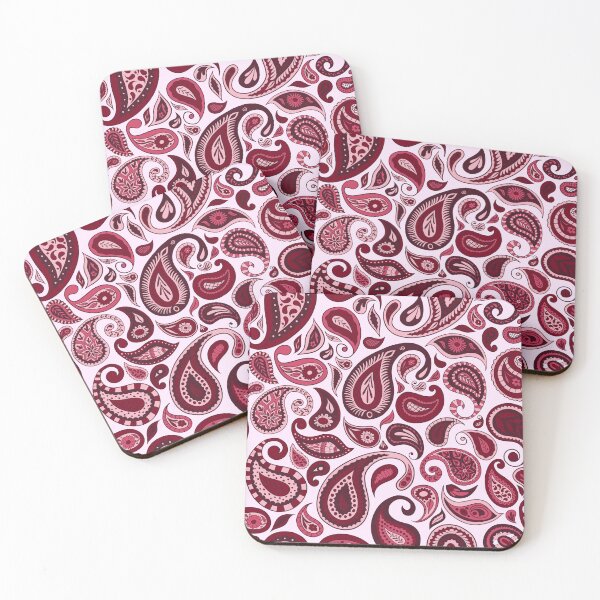 Item preview, Red Hues Paisley Surface Design: T-Shirts, Dresses, Home Décor and More | 6 Colour Options Available designed and sold by SemDesigns1.