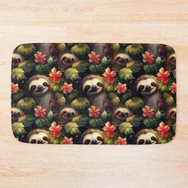 Item preview, Modern pattern with sloths in 3D cartoon style designed and sold by Pflugart.
