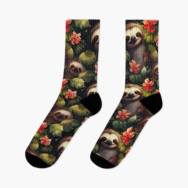 Item preview, Modern pattern with sloths in 3D cartoon style designed and sold by Pflugart.