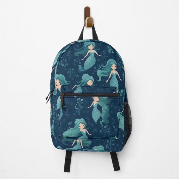 Item preview, Repeating Mermaid Pattern - Cute Little designed and sold by taujiart.