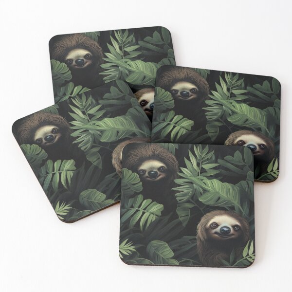 Item preview, Modern pattern with sloths in 3D cartoon style designed and sold by Pflugart.