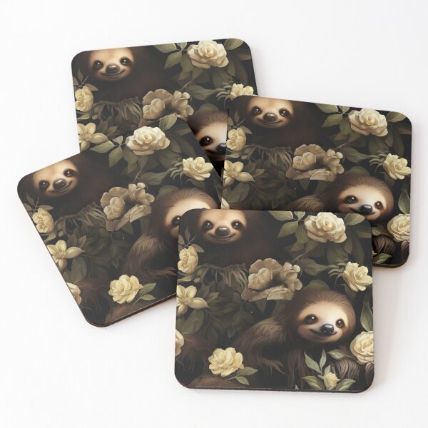 Item preview, Modern pattern with sloths in 3D cartoon style designed and sold by Pflugart.