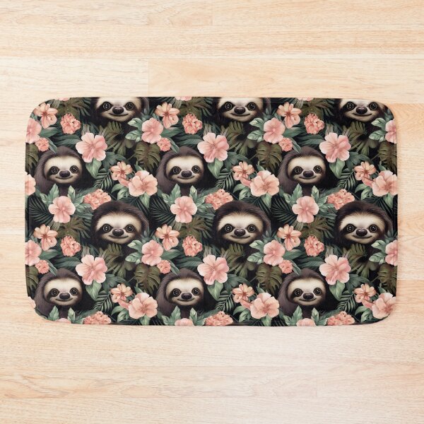 Item preview, Modern pattern with sloths in 3D cartoon style designed and sold by Pflugart.