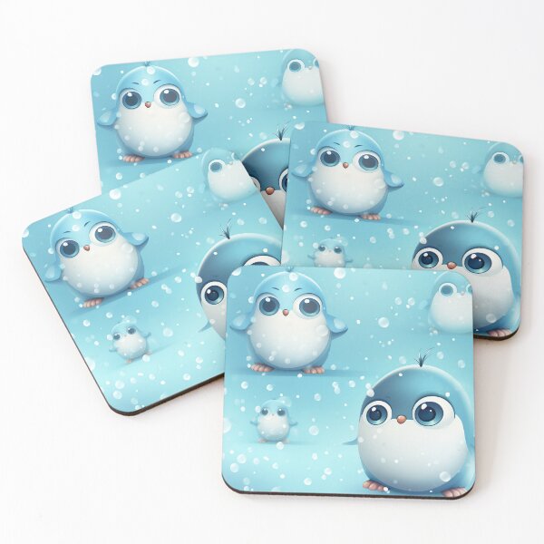 Item preview, Modern pattern with penguins in 3D cartoon style designed and sold by Pflugart.