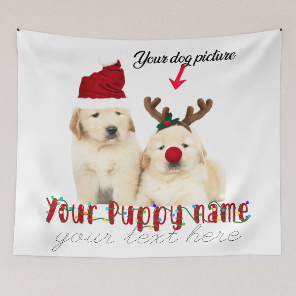 Item preview, Custom Christmas Dog Puppy  designed and sold by happytrendjct.