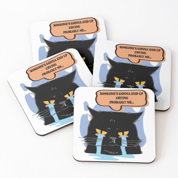 Item preview, Salem Black Cat Quote- Crying Sticker designed and sold by yunamaliskova.