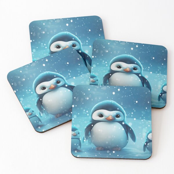 Item preview, Modern pattern with penguins in 3D cartoon style designed and sold by Pflugart.