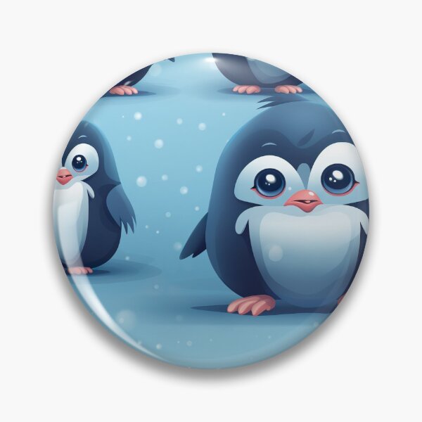 Item preview, Modern pattern with penguins in 3D cartoon style designed and sold by Pflugart.