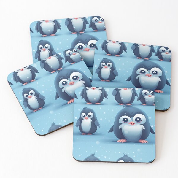 Item preview, Modern pattern with penguins in 3D cartoon style designed and sold by Pflugart.