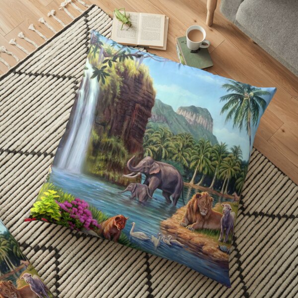 A Paradise Setting Floor Pillow